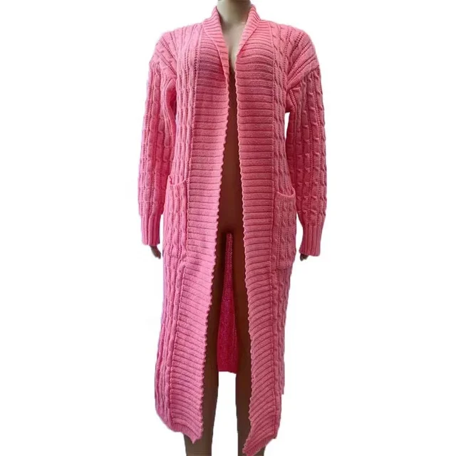 Satchels & Beyond Casual Cardigan Long Maxi Sweater