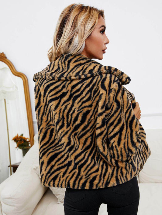 Satchels & Beyond Leopard & Zebra Pattern Jacket