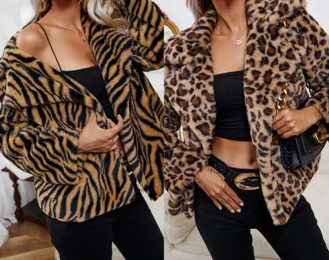 Satchels & Beyond Leopard & Zebra Pattern Jacket