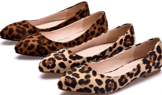 Satchels & Beyond Flat Leopard Pattern Shoe
