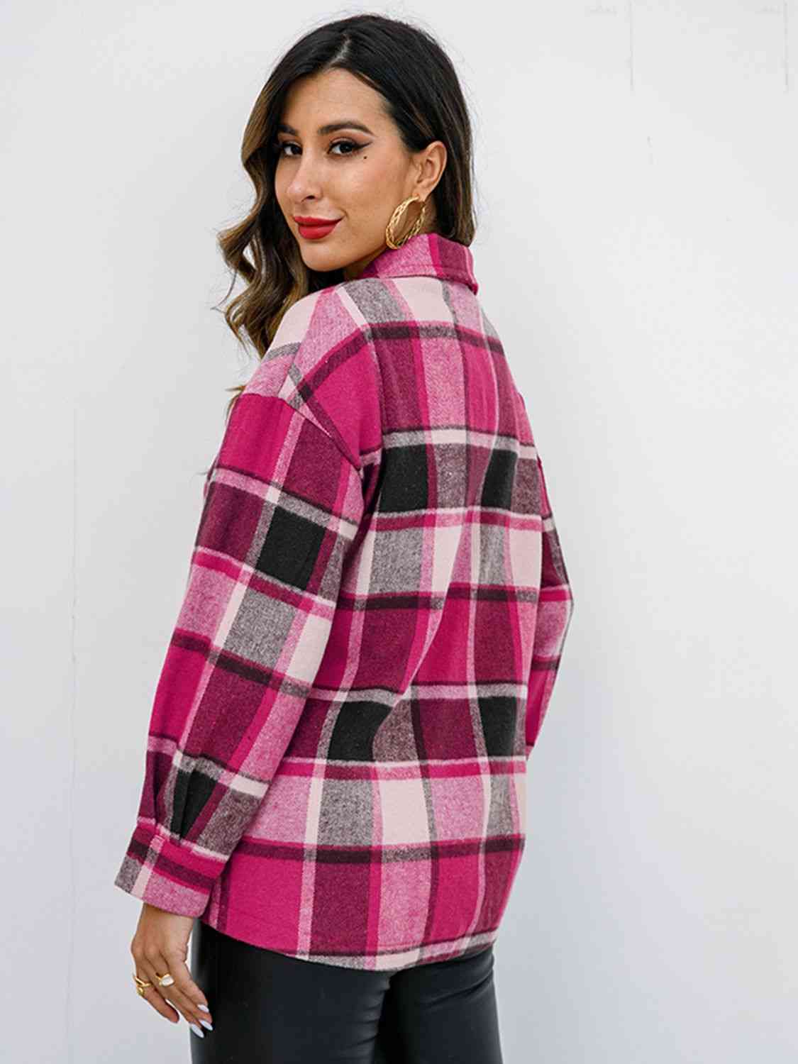Satchels & Beyond Plaid Button-Down Jacket