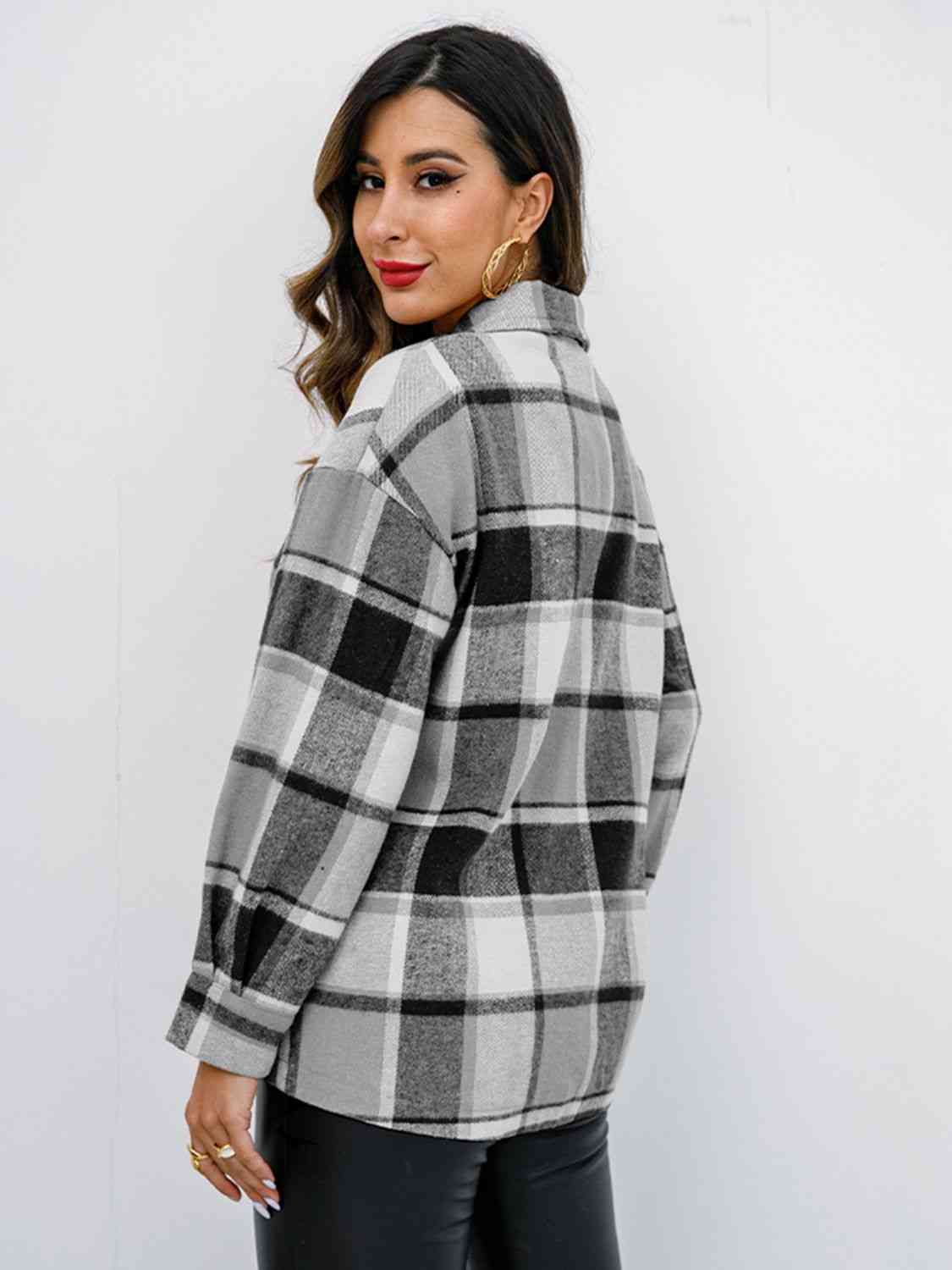 Satchels & Beyond Plaid Button-Down Jacket