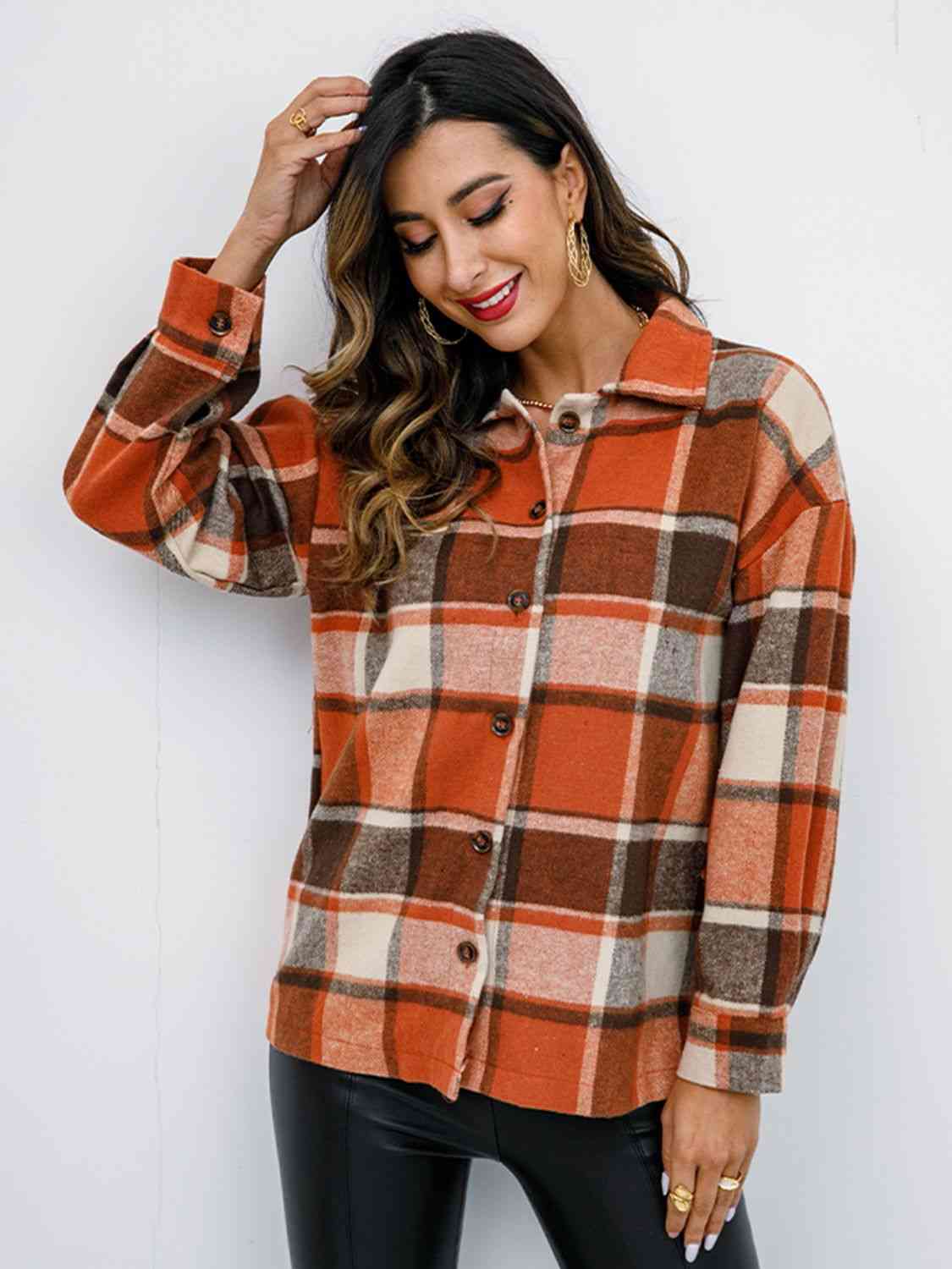 Satchels & Beyond Plaid Button-Down Jacket