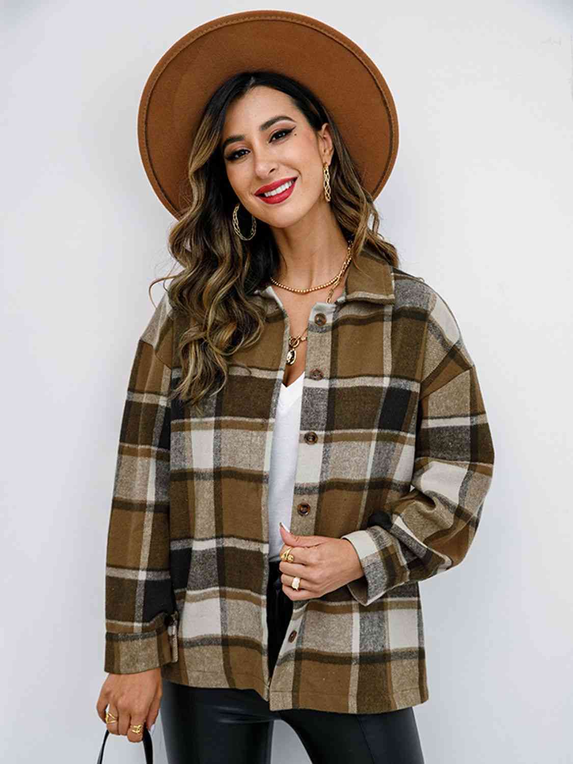 Satchels & Beyond Plaid Button-Down Jacket