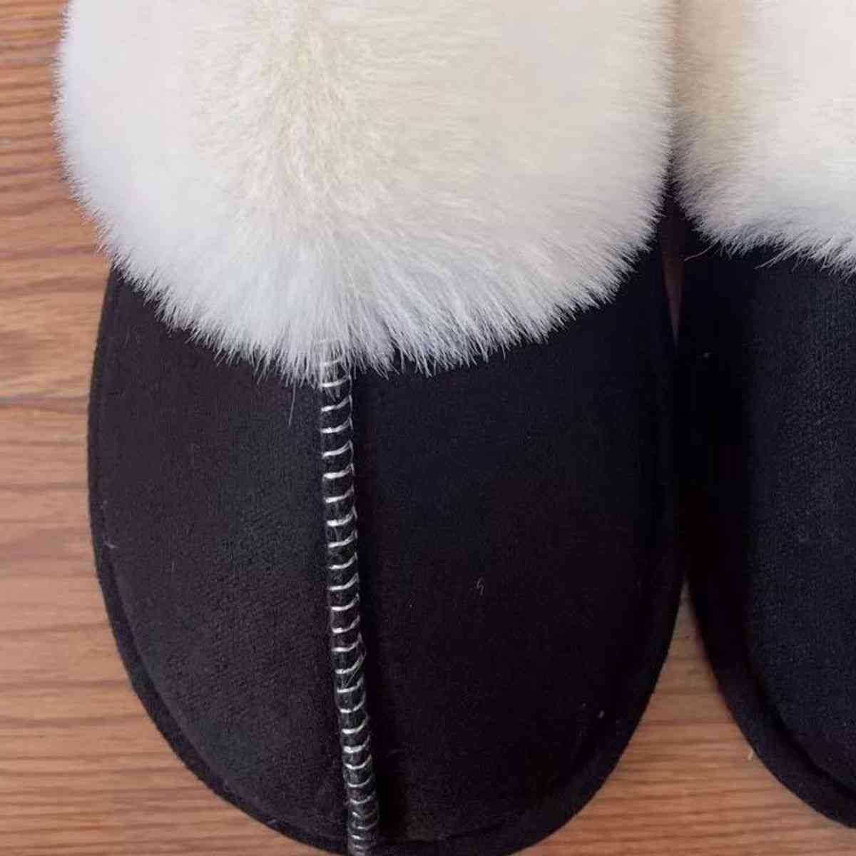 Satchels & Beyond Faux Suede Center Seam Slippers