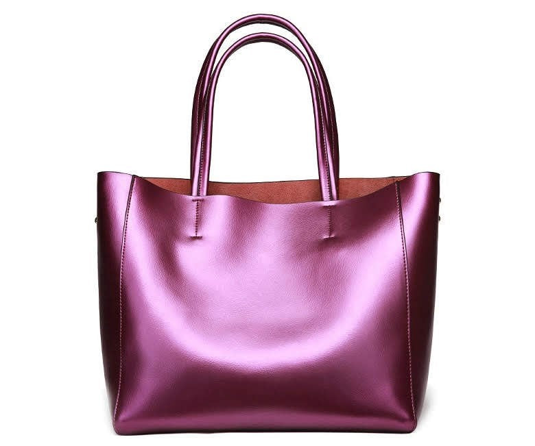 Satchels & Beyond Oversize Genuine Leather Tote