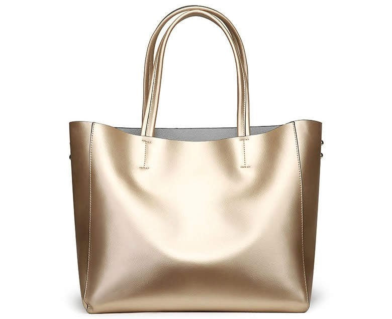 Satchels & Beyond Oversize Genuine Leather Tote