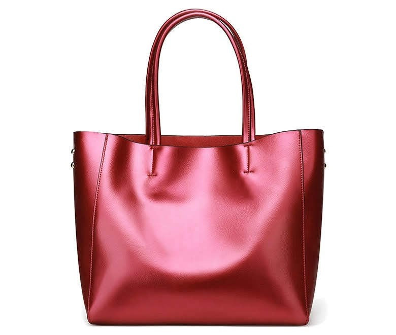 Satchels & Beyond Oversize Genuine Leather Tote