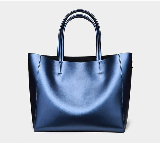 Satchels & Beyond Oversize Genuine Leather Tote