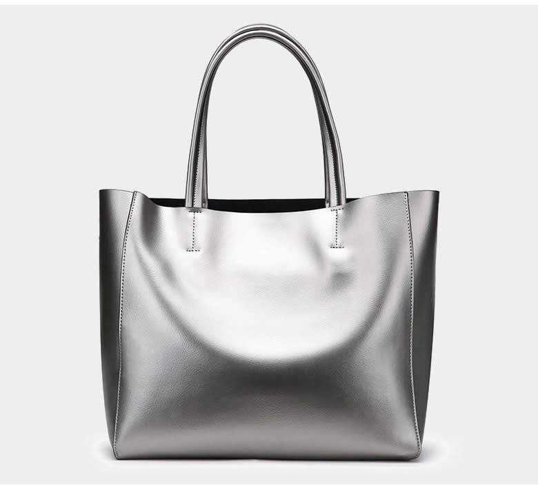 Satchels & Beyond Oversize Genuine Leather Tote