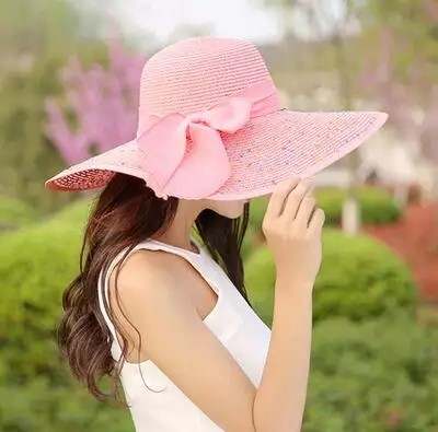 Satchels & Beyond Summer Straw Wide Brim Hats