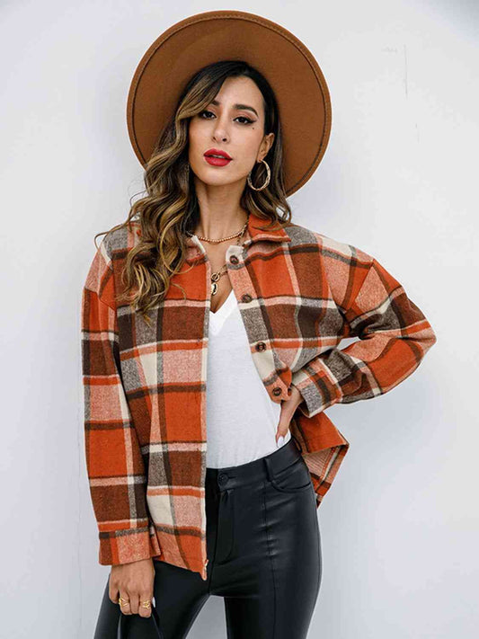 Satchels & Beyond Plaid Button-Down Jacket