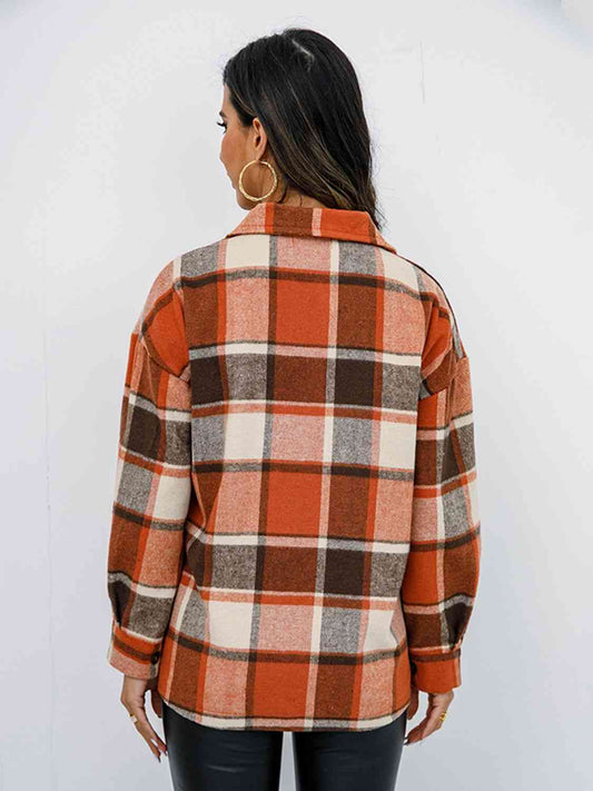 Satchels & Beyond Plaid Button-Down Jacket